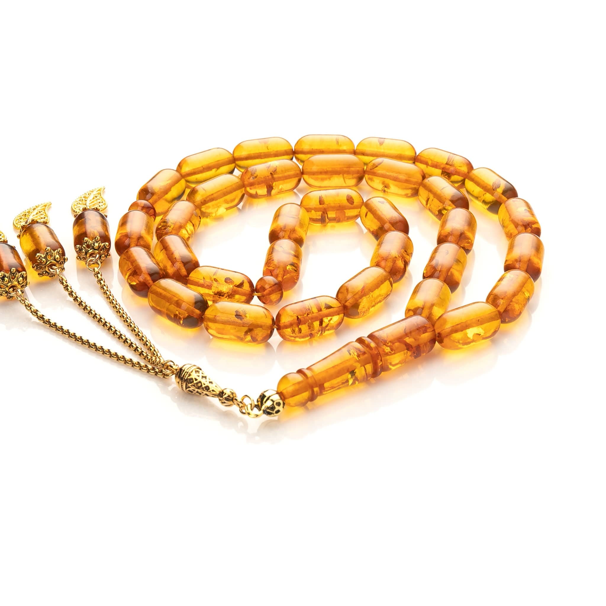 Amber Tasbih| 33 Islamic Prayer Beads,56g|Amber Misbaha|Tesbih|Sibha|مسبحة عنبر| - image 4