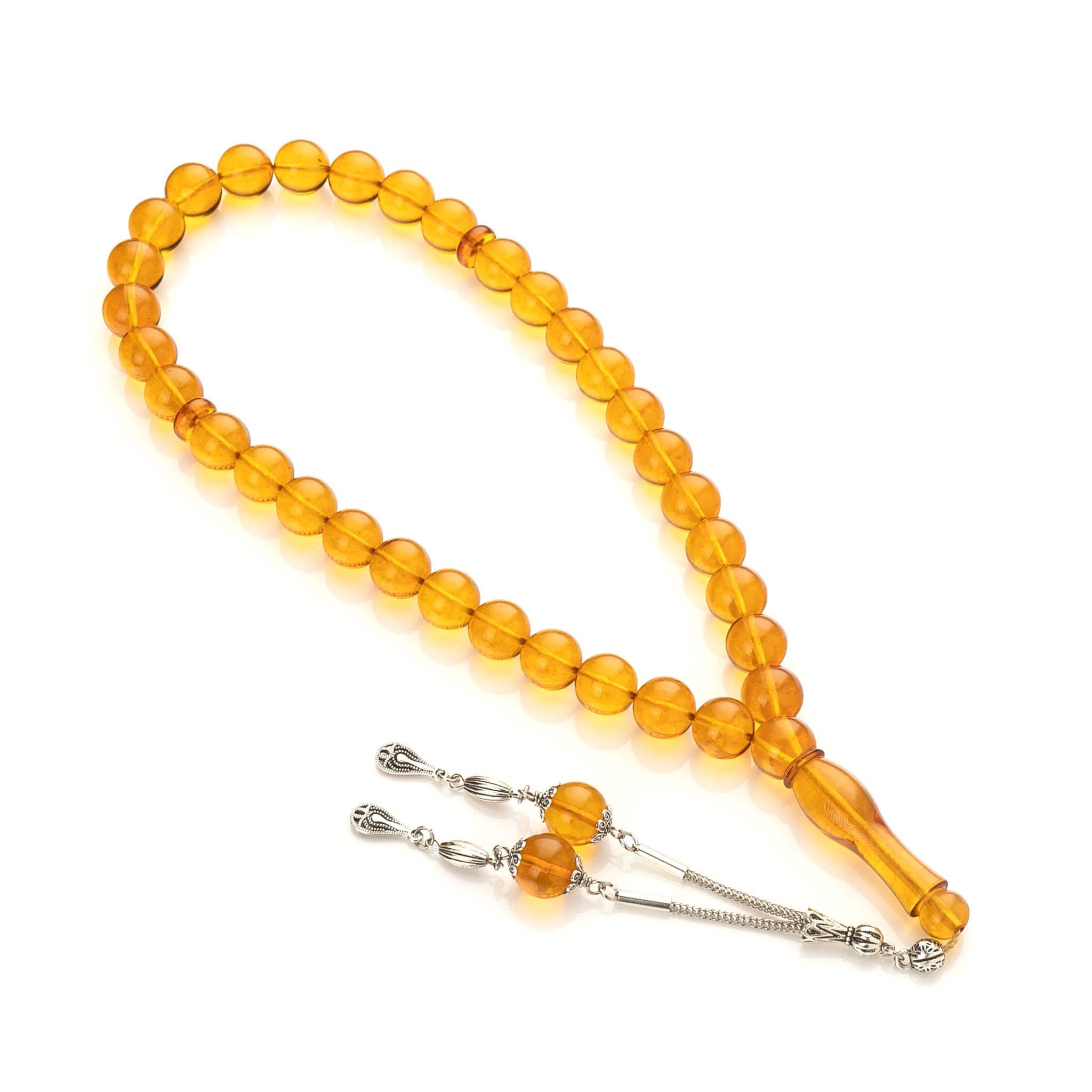 Amber Tasbih| 33 Islamic Prayer Beads,44g|Amber Misbaha|Tesbih|Sibha|مسبحة عنبر|