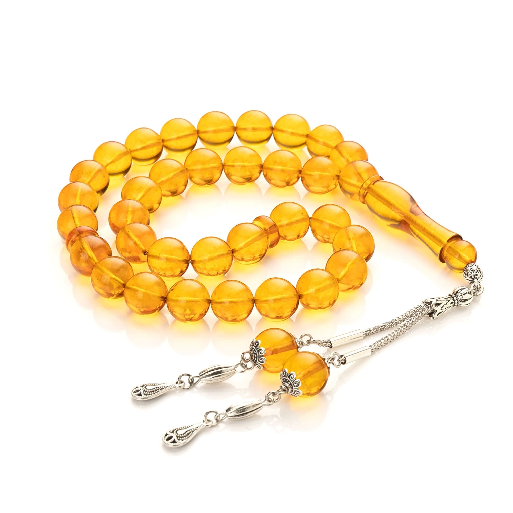 Amber Tasbih| 33 Islamic Prayer Beads,44g|Amber Misbaha|Tesbih|Sibha|مسبحة عنبر| - image 5