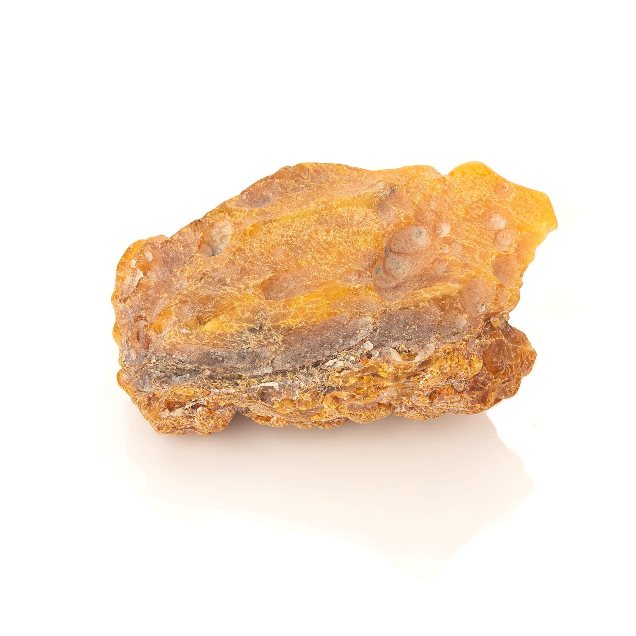 56g Baltic Amber Raw Stone – Natural Untreated Amber Nugget – Genuine Fossil Resin Specimen