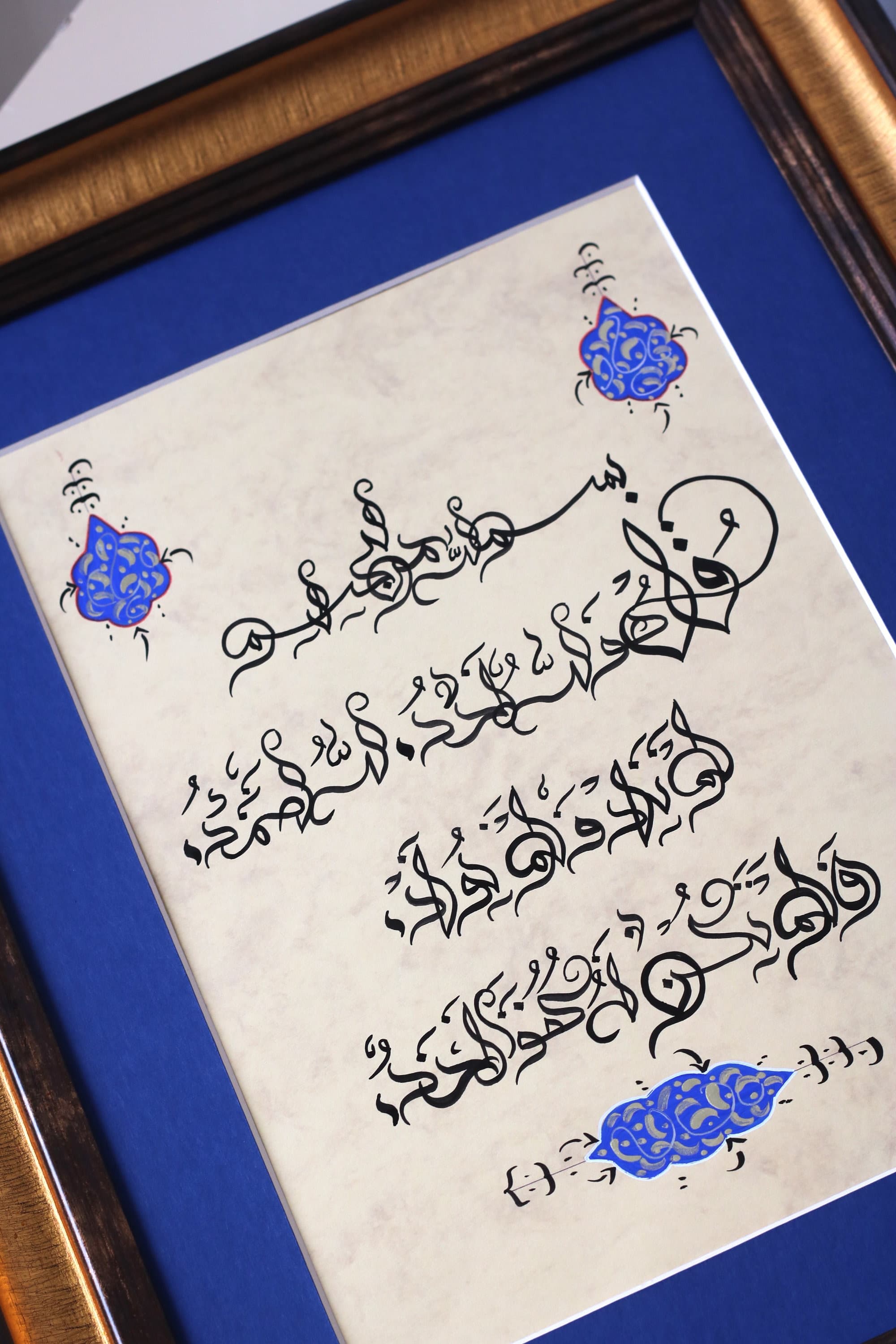 Original Islamic Calligraphy Handmade Arabic Calligraphy Hand Painting Islamic Art Wall Art Wall Décor Surah Al Ikhlas (112)